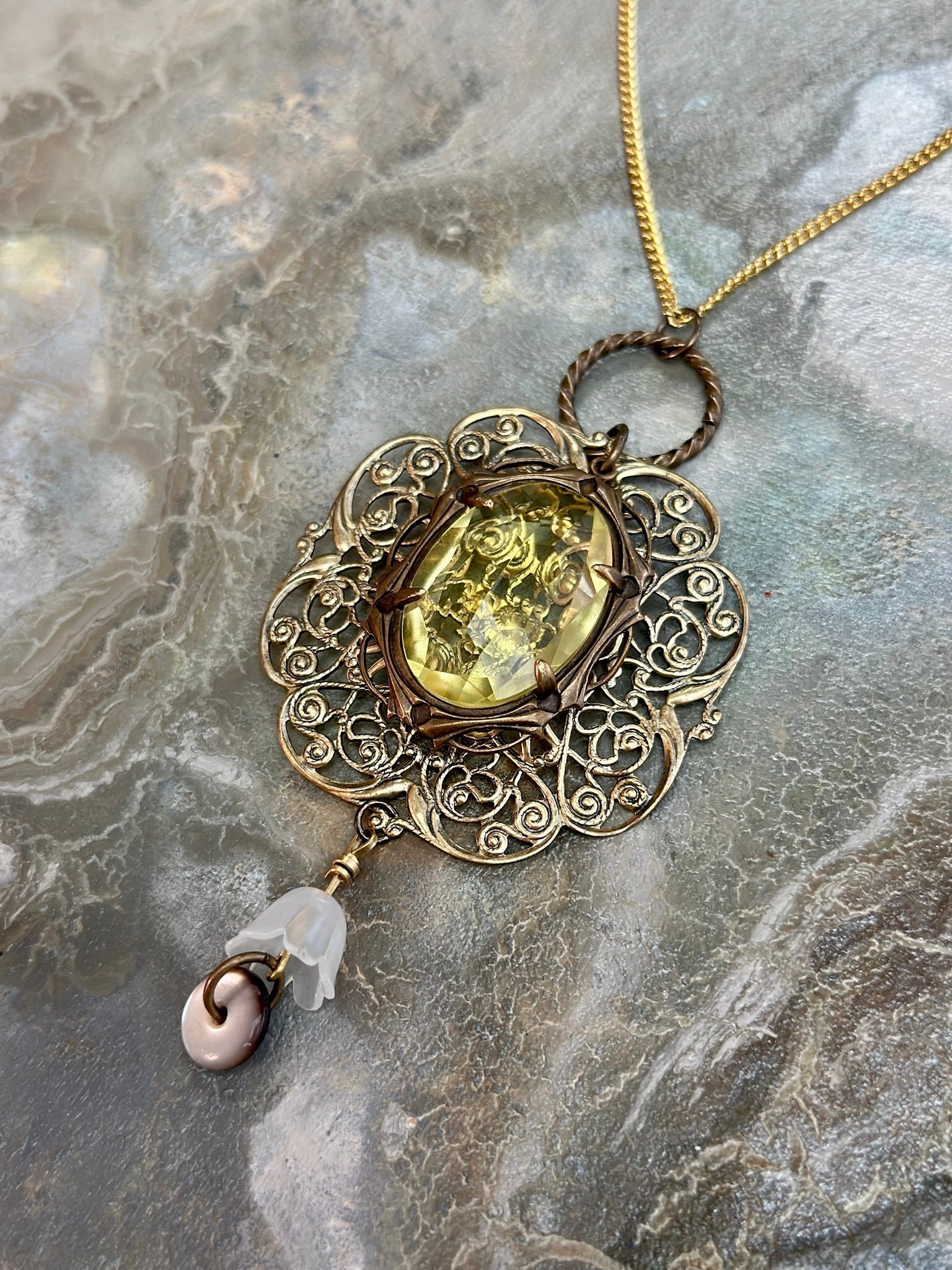 White Lotus - Sunshade Necklace Kit - Vintaj Design - 4/30/2025 - Vintaj Live Shop ID