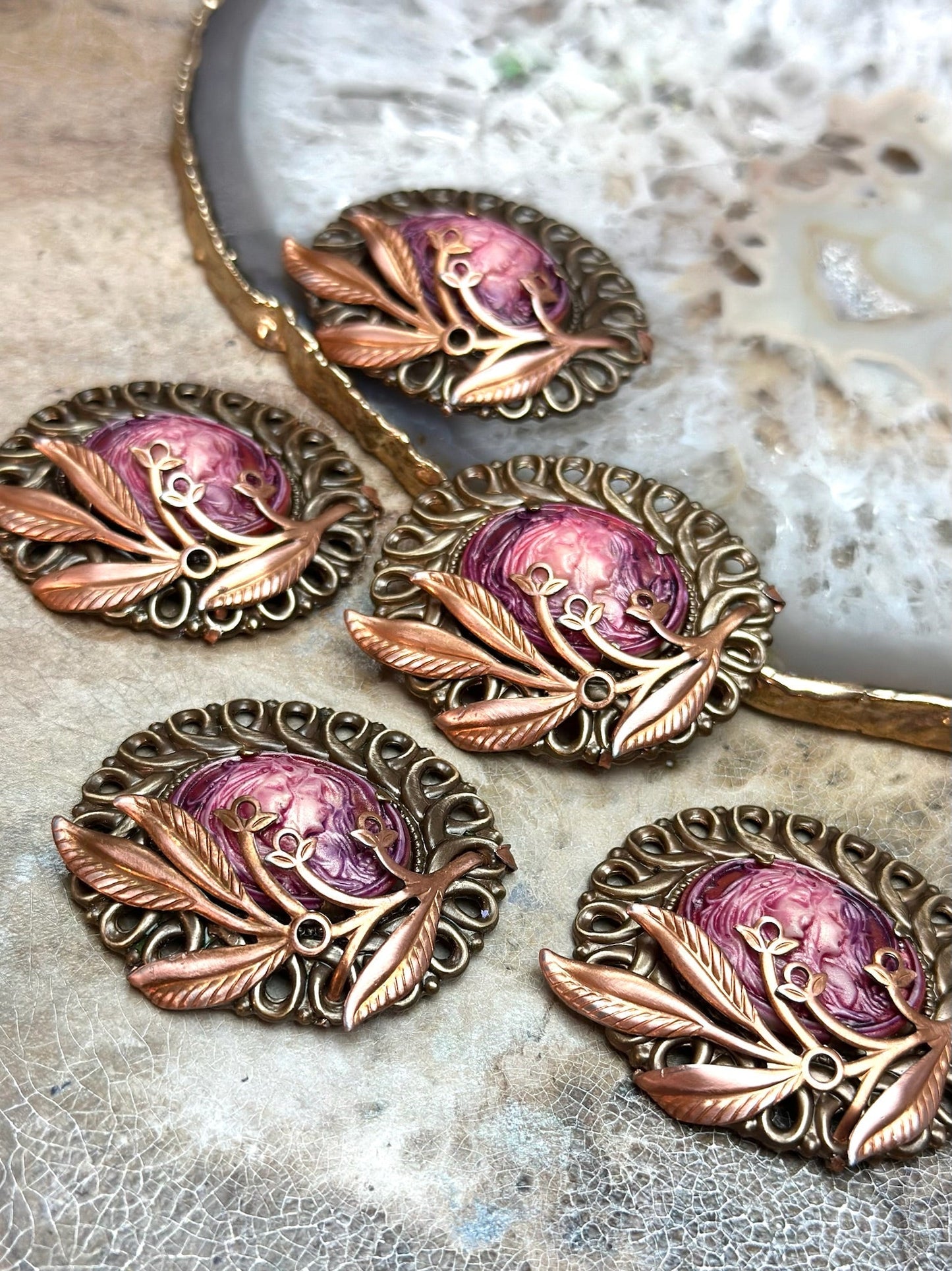 Blooming Friendship - 1 Finished Pendant - Vintaj Design - 1/22/25 - Vintaj Live Shop