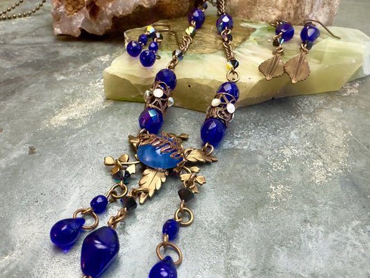 Sapphire Abyss Necklace, 2 pair Earrings Kit - Vintaj Design - 2/12/25 - Vintaj Live Shop