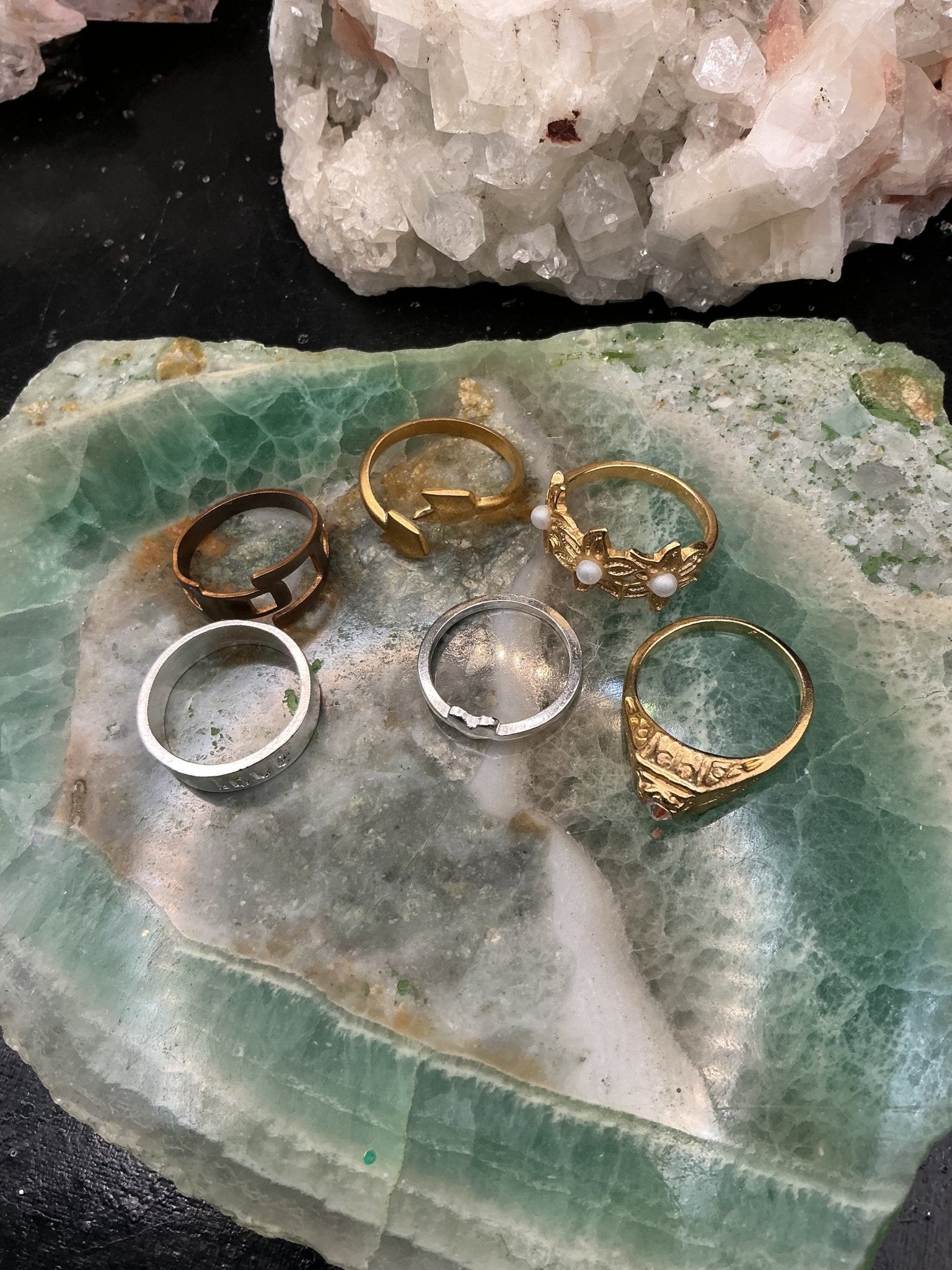 6 Mixed Metals Vintaj Ring Pack - VLS Idaho - 8/13/26 - Vintaj Live Shop ID