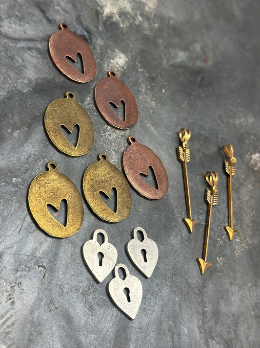 12 pcs Hearts and Arrows - Bulk Up - Vintaj Design - 2/19/25 - Vintaj Live Shop