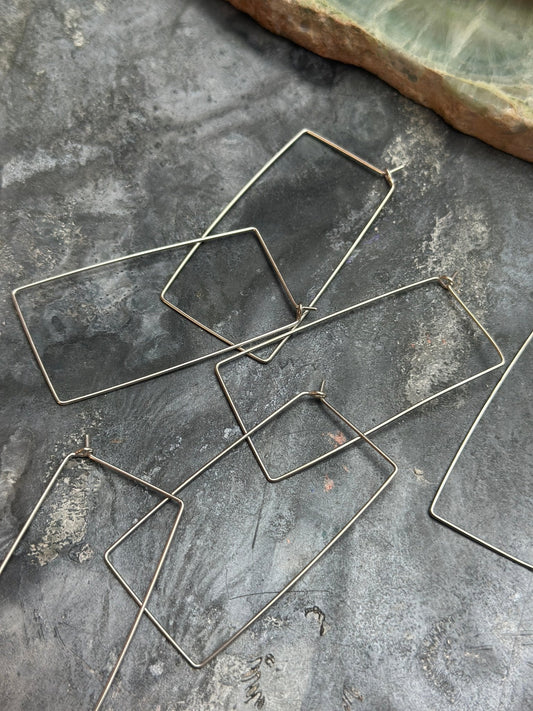 3 Pairs Silver Rectangle Earrings - Bulk Up - Vintaj Design - 2/19/25 - Vintaj Live Shop