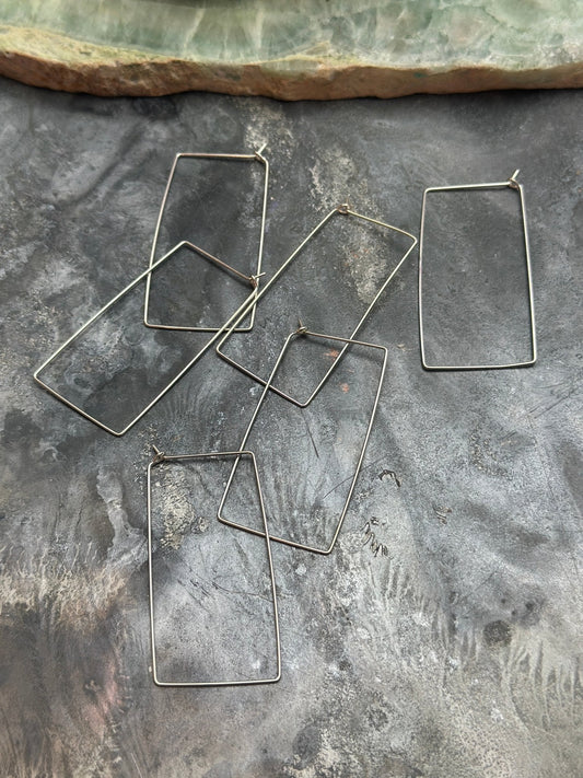 3 Pairs Silver Rectangle Earrings - Bulk Up - Vintaj Design - 2/19/25 - Vintaj Live Shop