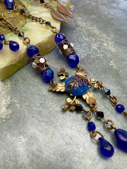 Sapphire Abyss Necklace, 2 pair Earrings Kit - Vintaj Design - 2/12/25 - Vintaj Live Shop