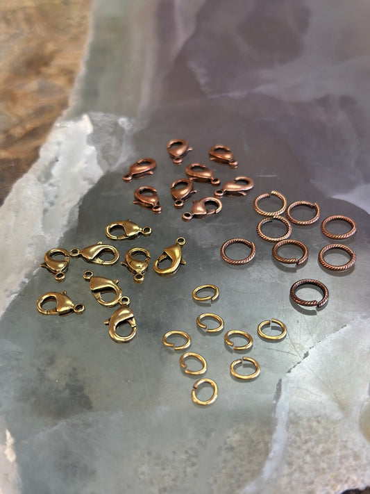 16 Sets Warm Metals Lobster Clasp Pack - Vintaj Design - 3/26/2025 - Vintaj Live Shop