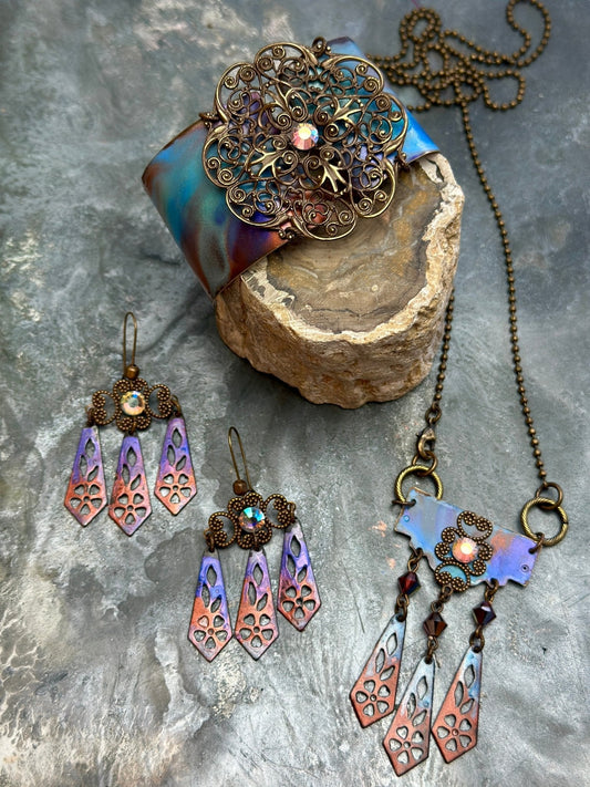Realms of the Deep Necklace, Bracelet, Earrings Kit - Vintaj Design - 2/12/25 - Vintaj Live Shop