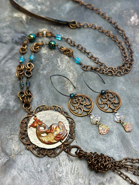 Mystic Talisman Necklace, Earrings Kit - Vintaj Design - 2/12/25 - Vintaj Live Shop