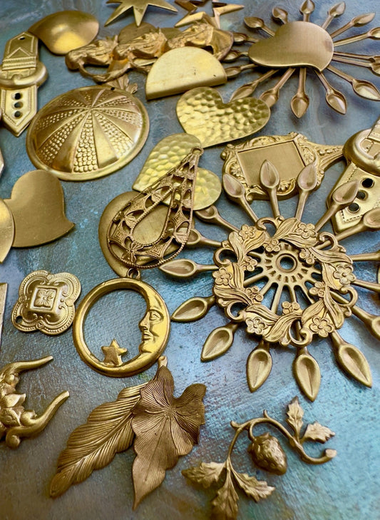 Assorted Vintage Stamping 2.2oz Variety Pack - Solid Brass - Vintaj Live Shop
