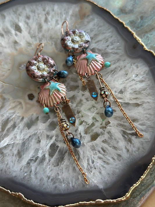 Sea Capsule Earrings Kit - Vintaj Design - 4/2/2025 - Vintaj Live Shop