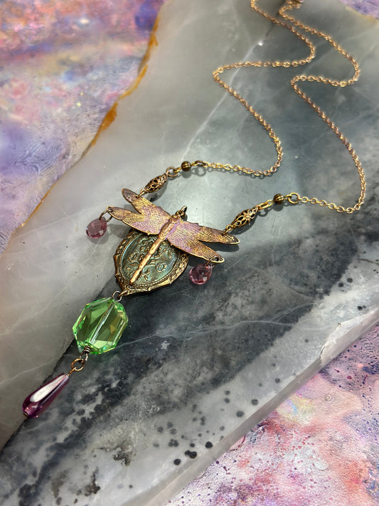Dragonfly Romance Necklace Kit - Vintaj Design - 4/9/2025