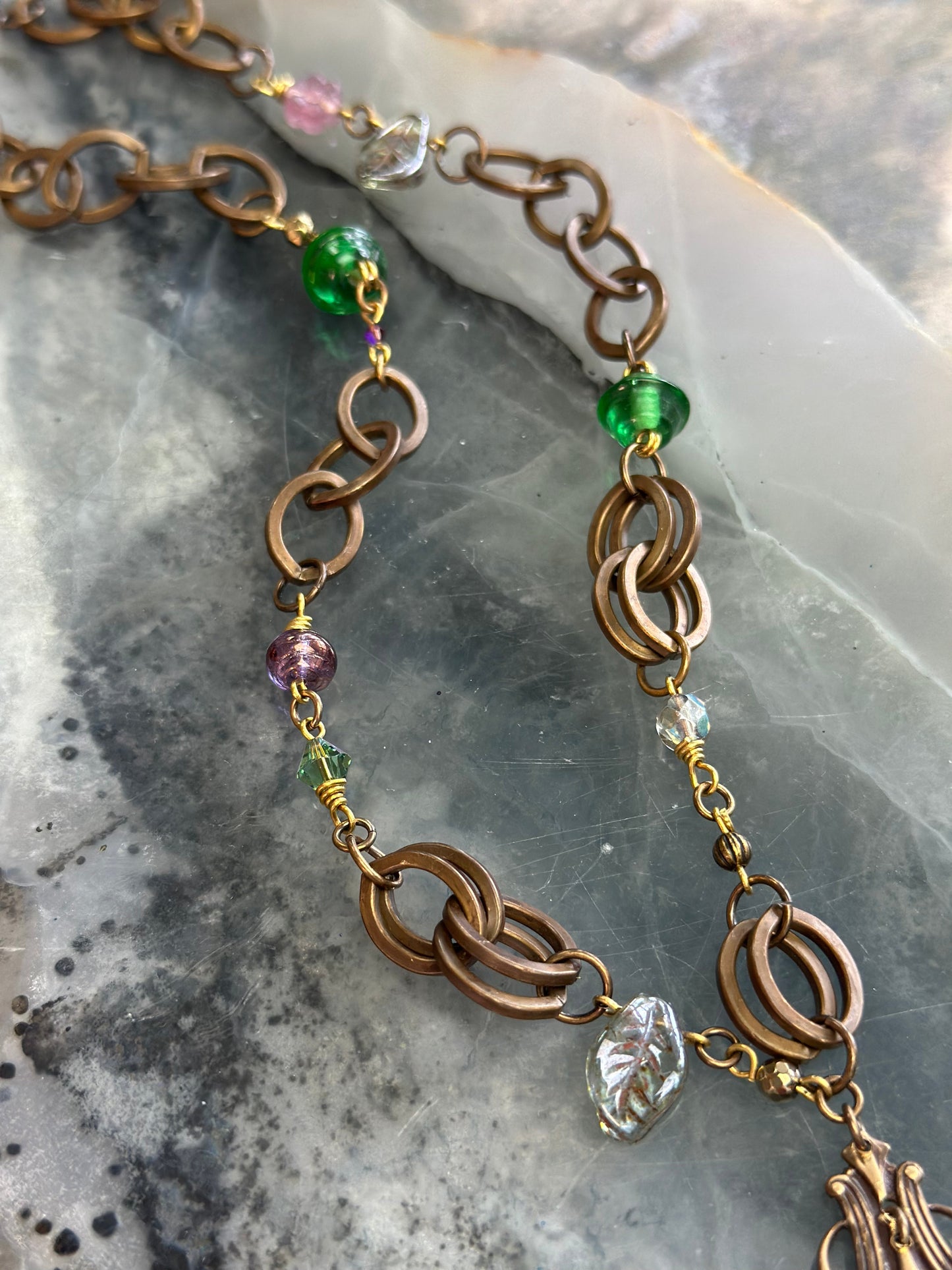 Hummingbird Window Necklace Kit - Vintaj Design - 4/9/2025