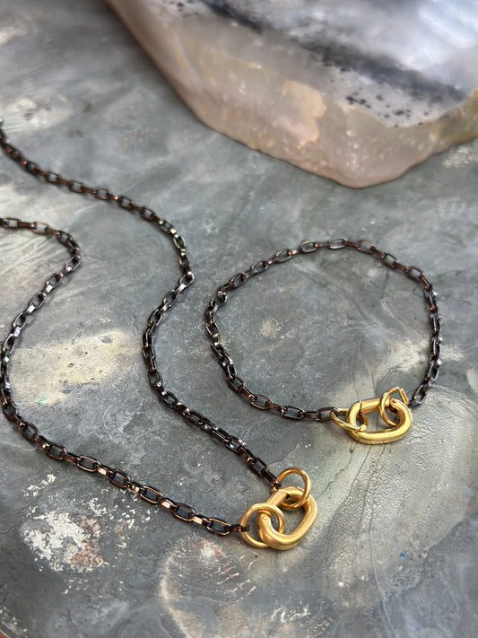 Hematite Bracelet Necklace Pack - Vintaj Design - 4/9/2025
