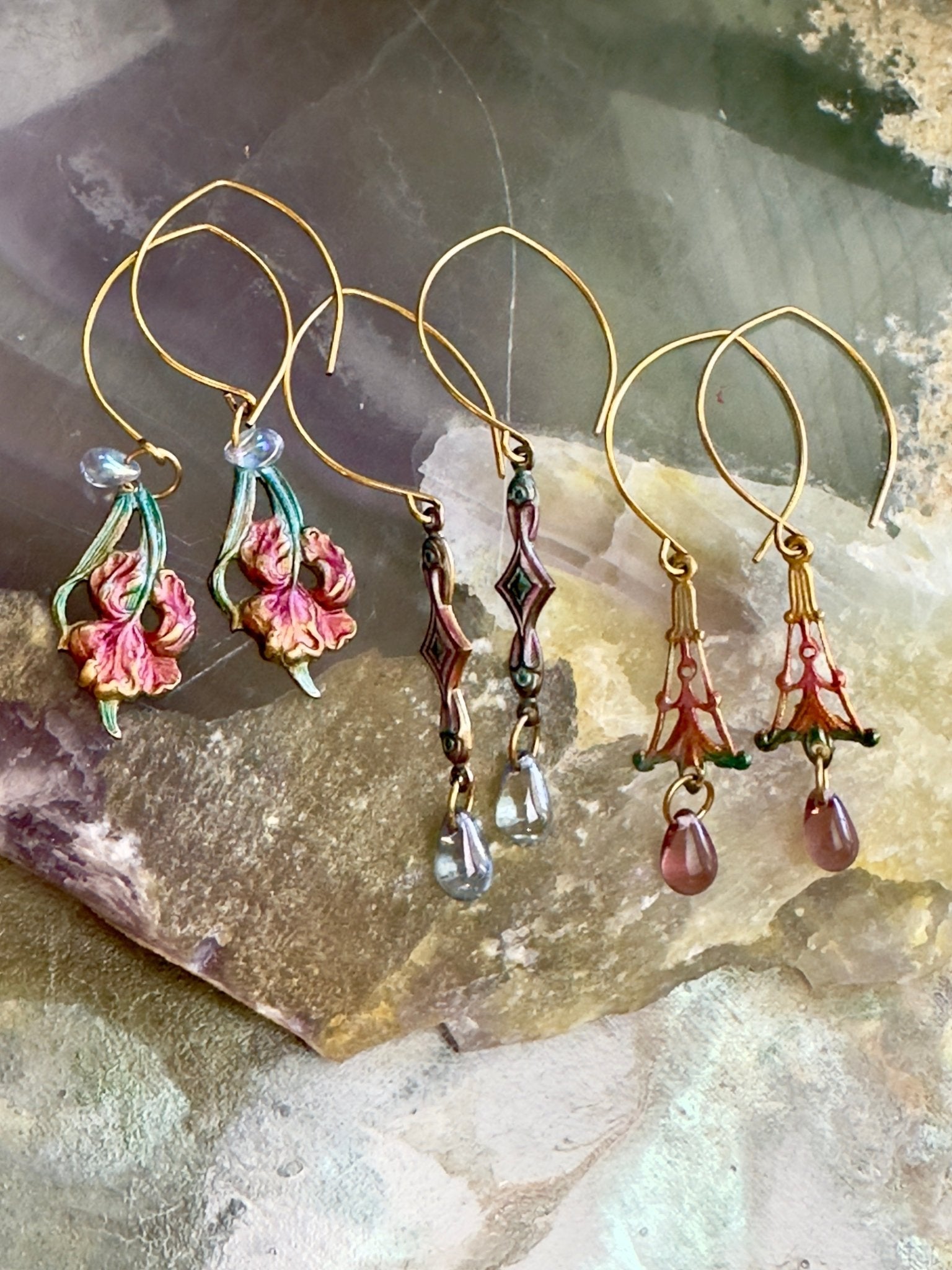 Fairy Fleur - 3 Earrings Set Kit - Vintaj Dessign - 04/23/2025 - Vintaj Live Shop