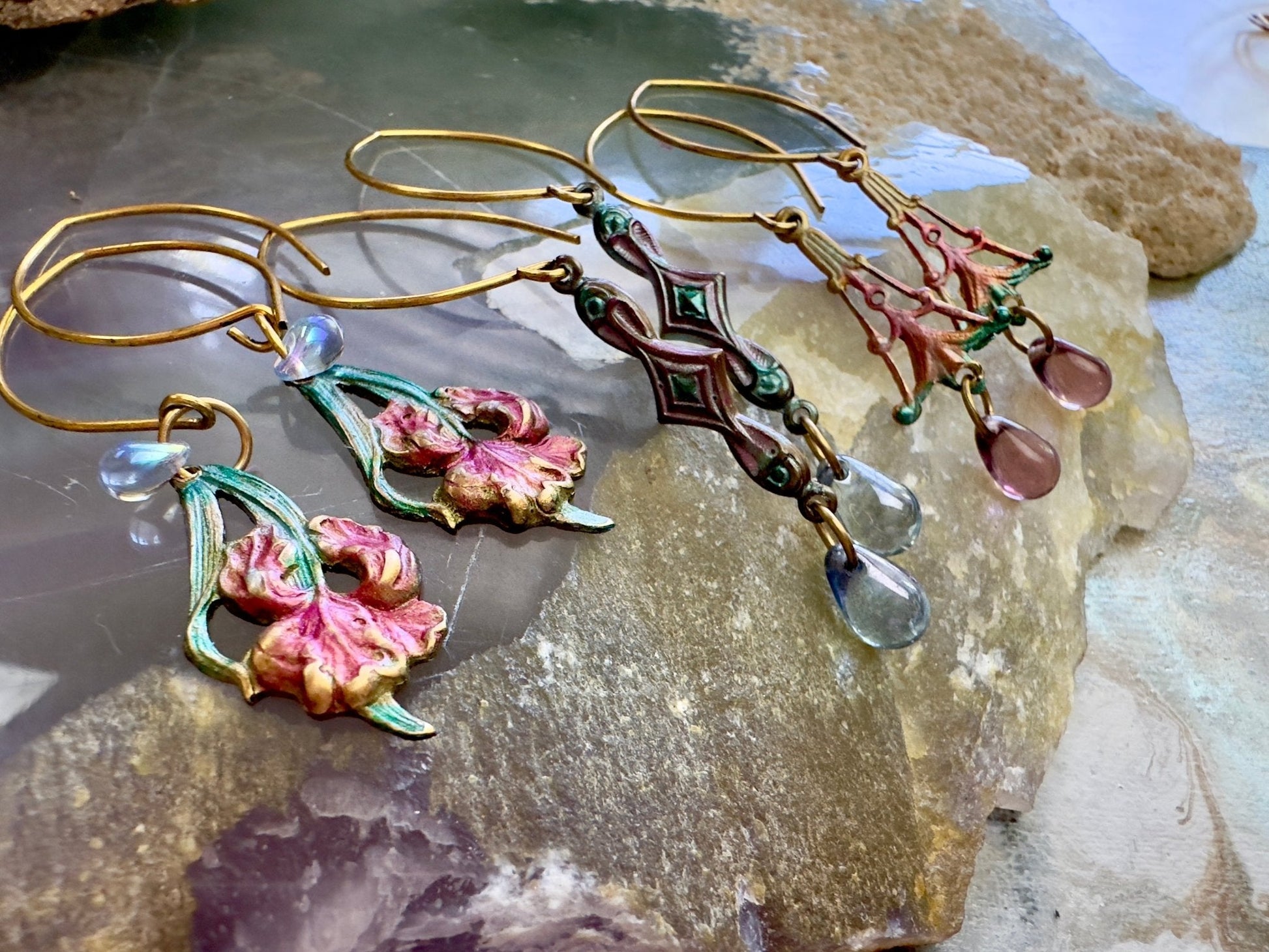 Fairy Fleur - 3 Earrings Set Kit - Vintaj Dessign - 04/23/2025 - Vintaj Live Shop