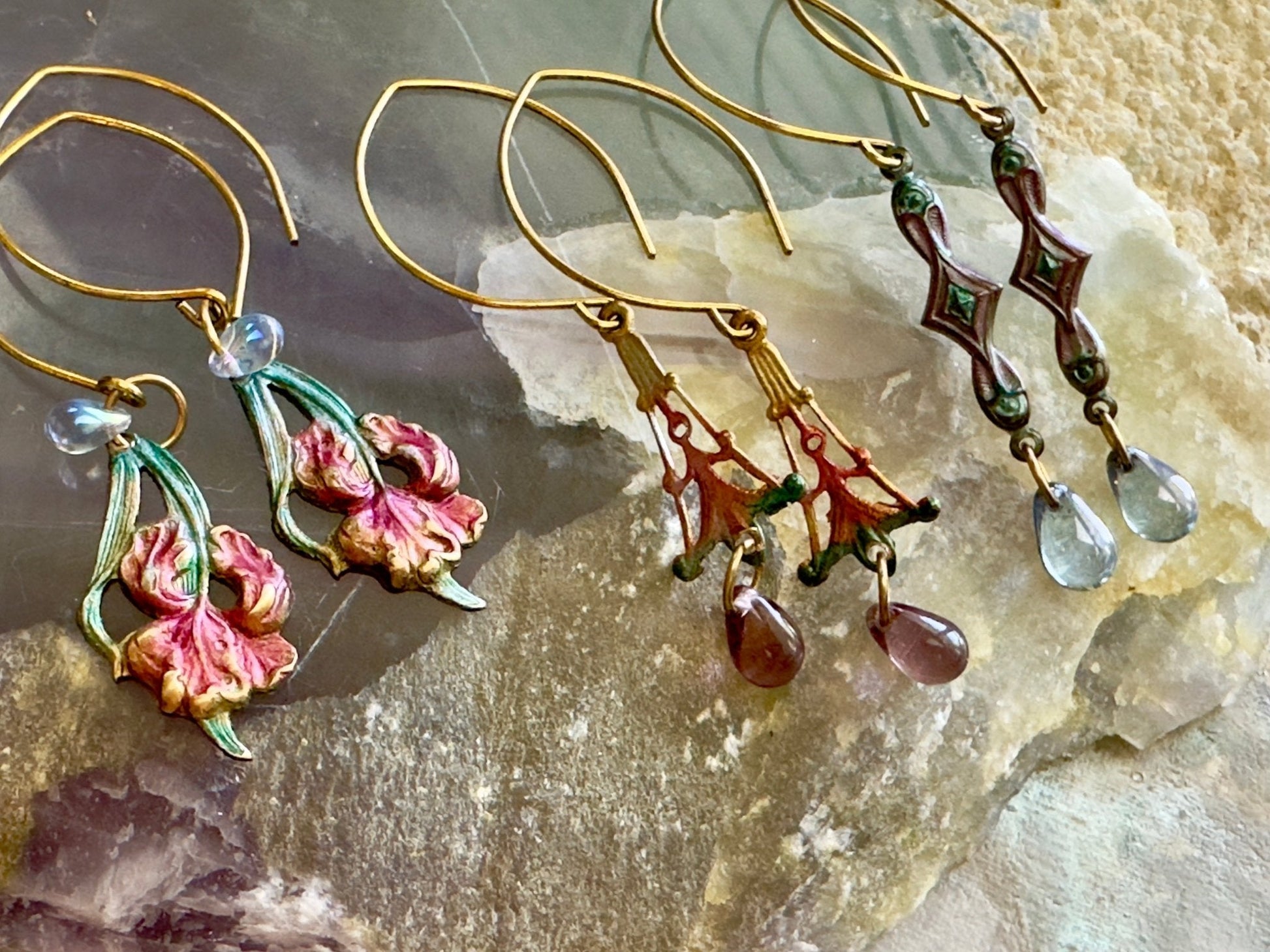 Fairy Fleur - 3 Earrings Set Kit - Vintaj Dessign - 04/23/2025 - Vintaj Live Shop