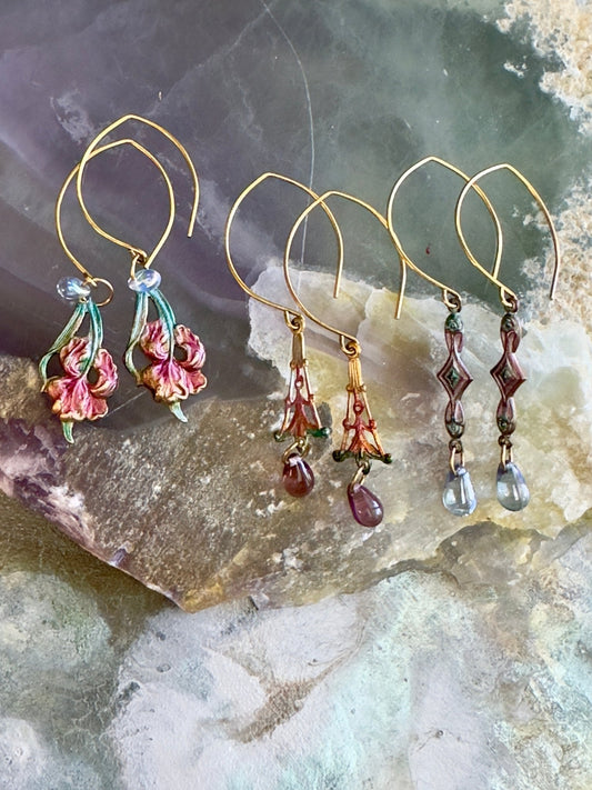 Fairy Fleur - 3 Earrings Set Kit - Vintaj Dessign - 04/23/2025 - Vintaj Live Shop