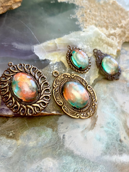 Fairy Goddess 4 Pc Assorted Resin Cabochon Settings Pack - Vintaj Dessign - 04/23/2025 - Vintaj Live Shop