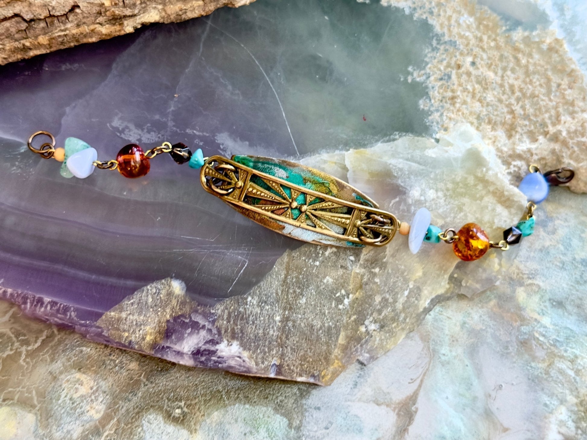 Earth & Gem - Gemstone Layered Bracelet Kit - Vintaj Design - 4/23/2025 - Vintaj Live Shop