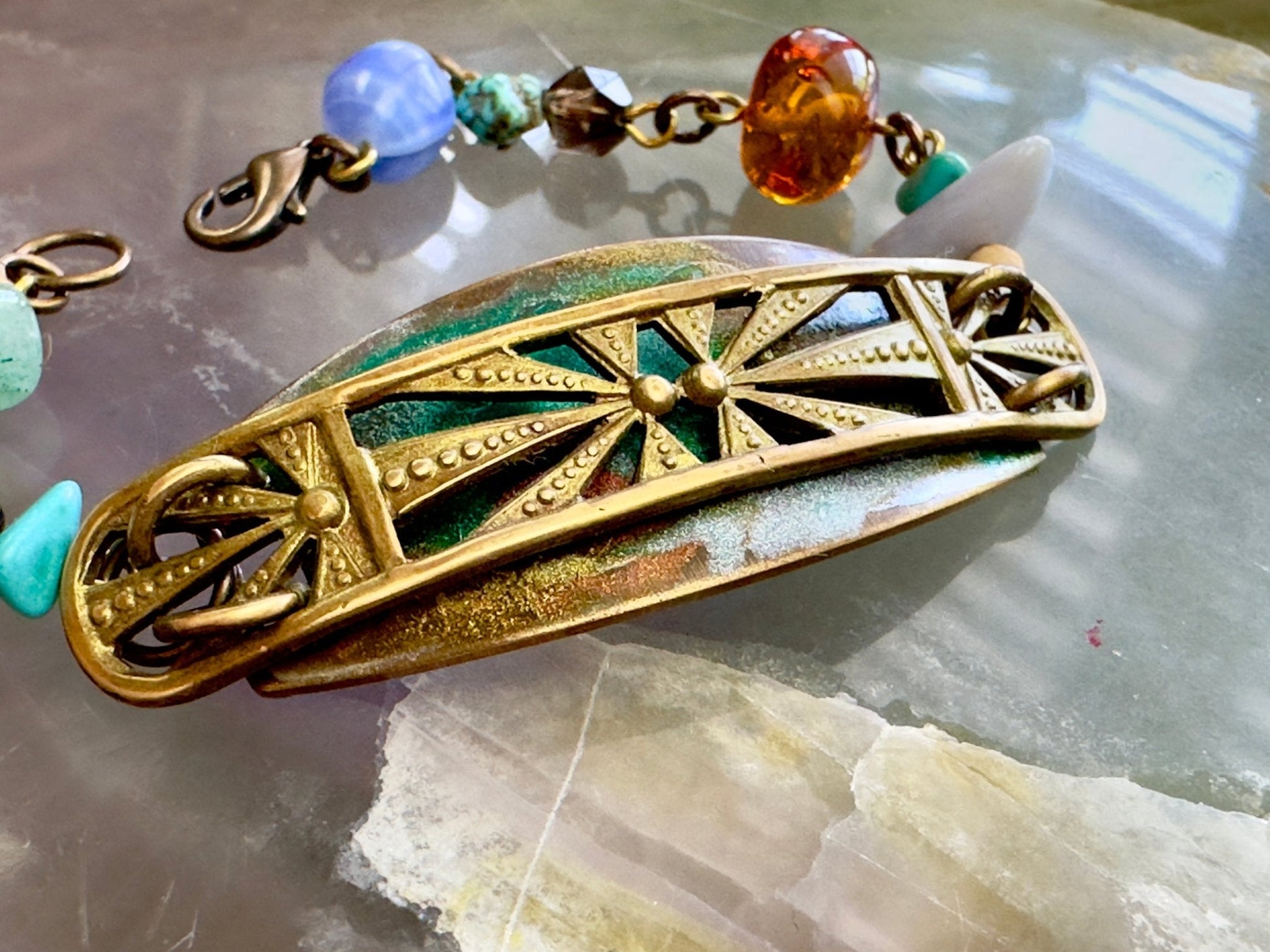 Earth & Gem - Gemstone Layered Bracelet Kit - Vintaj Design - 4/23/2025 - Vintaj Live Shop