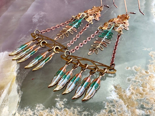 Fern Sprite - Feather Fringe Earring Kit - Vintaj Design - 4/23/2025 - Vintaj Live Shop