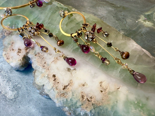 Garnet Falls Earrings Bracelet Kit - Vintaj Design - 4/24/24 - Vintaj Live Shop