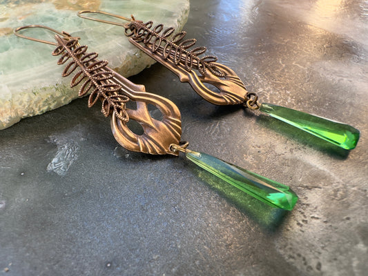 Fern & Frond - Vintage Earrings Kit - Vintaj Idaho Design - 10/29/2025
