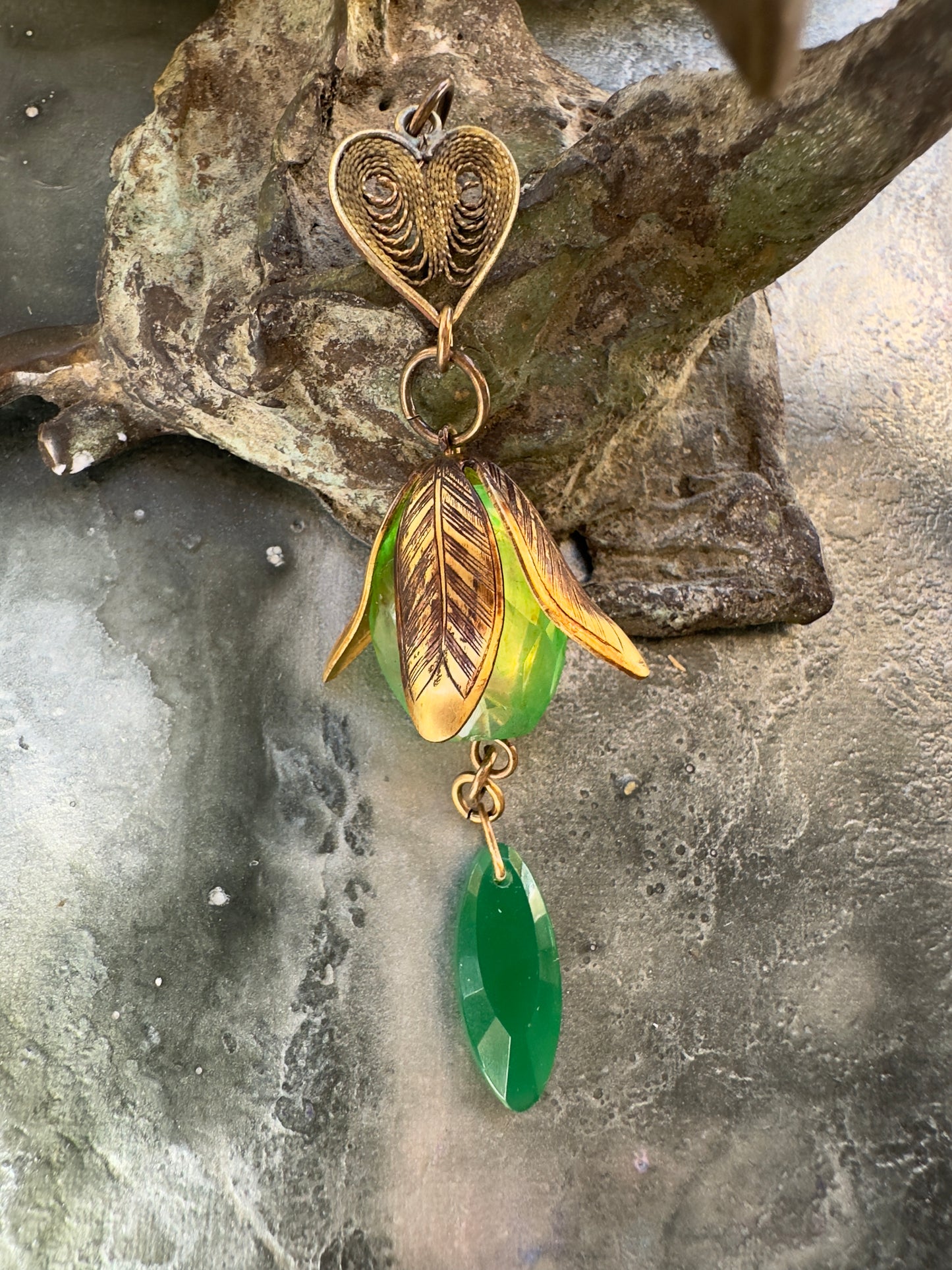 Ferned Heart - Vintage Pendant Kit - Vintaj Idaho Design - 10/29/2025