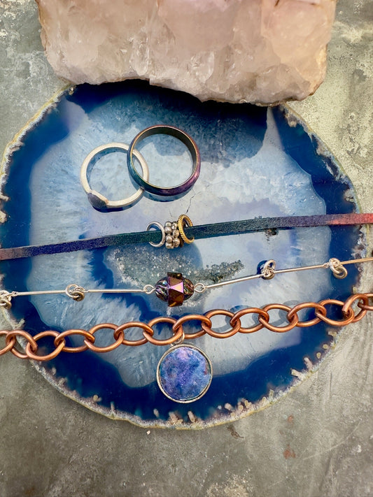 Orions Belt Bracelet & Ring Stack Kit  - Vintaj Design - 1/15/25