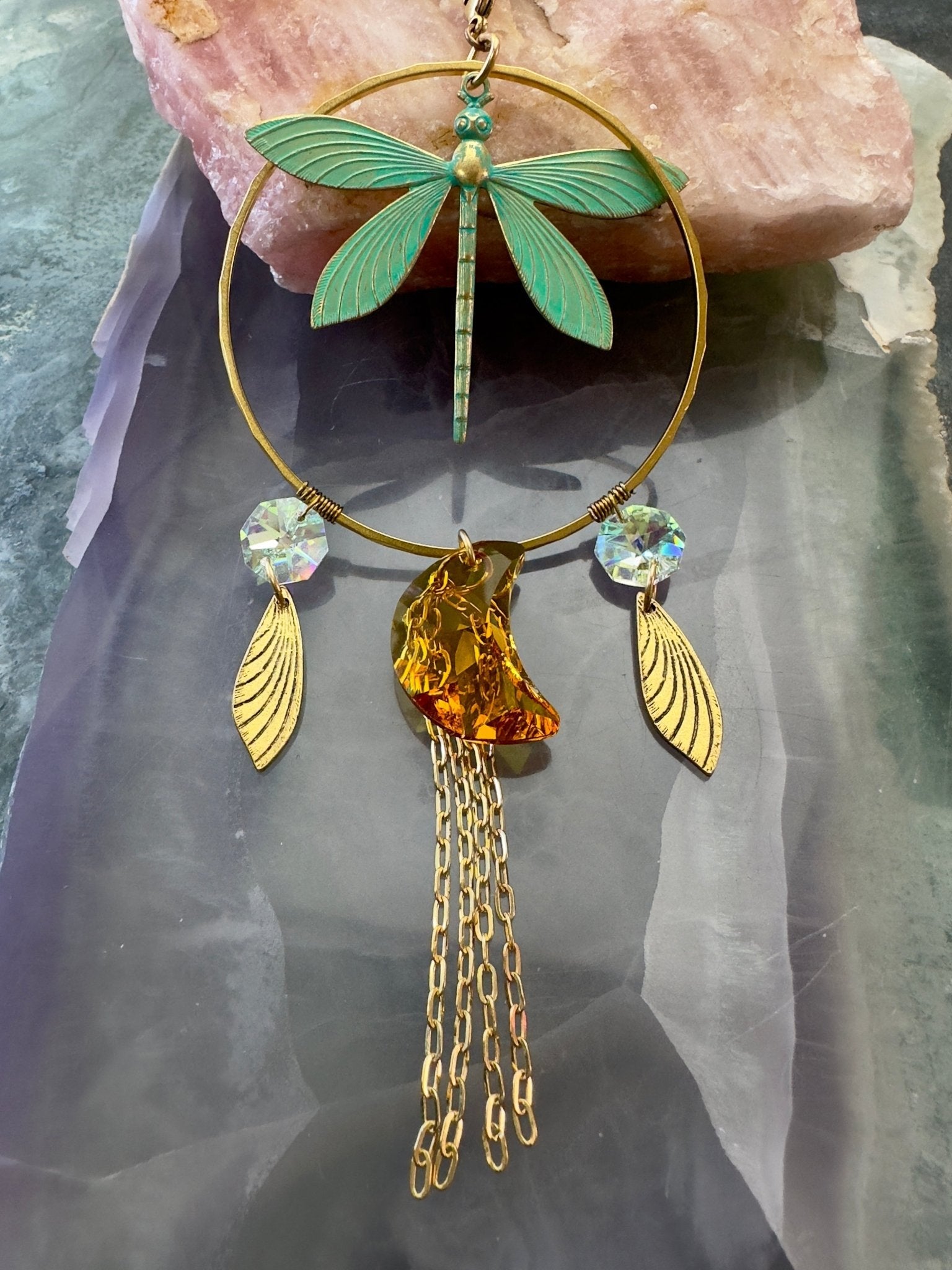 Dragonfly Sun-catcher Necklace Earrings Kit - Vintaj Design - 5/15/24 - Vintaj Live Shop