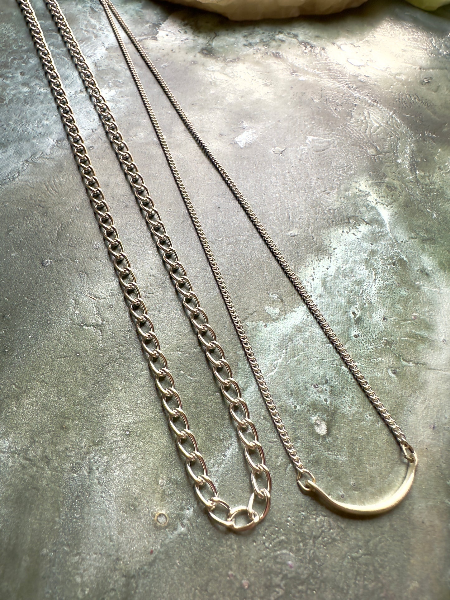 Sterling Silver Finished Necklace Chain Set - Vintaj Idaho Design - 11/5/25