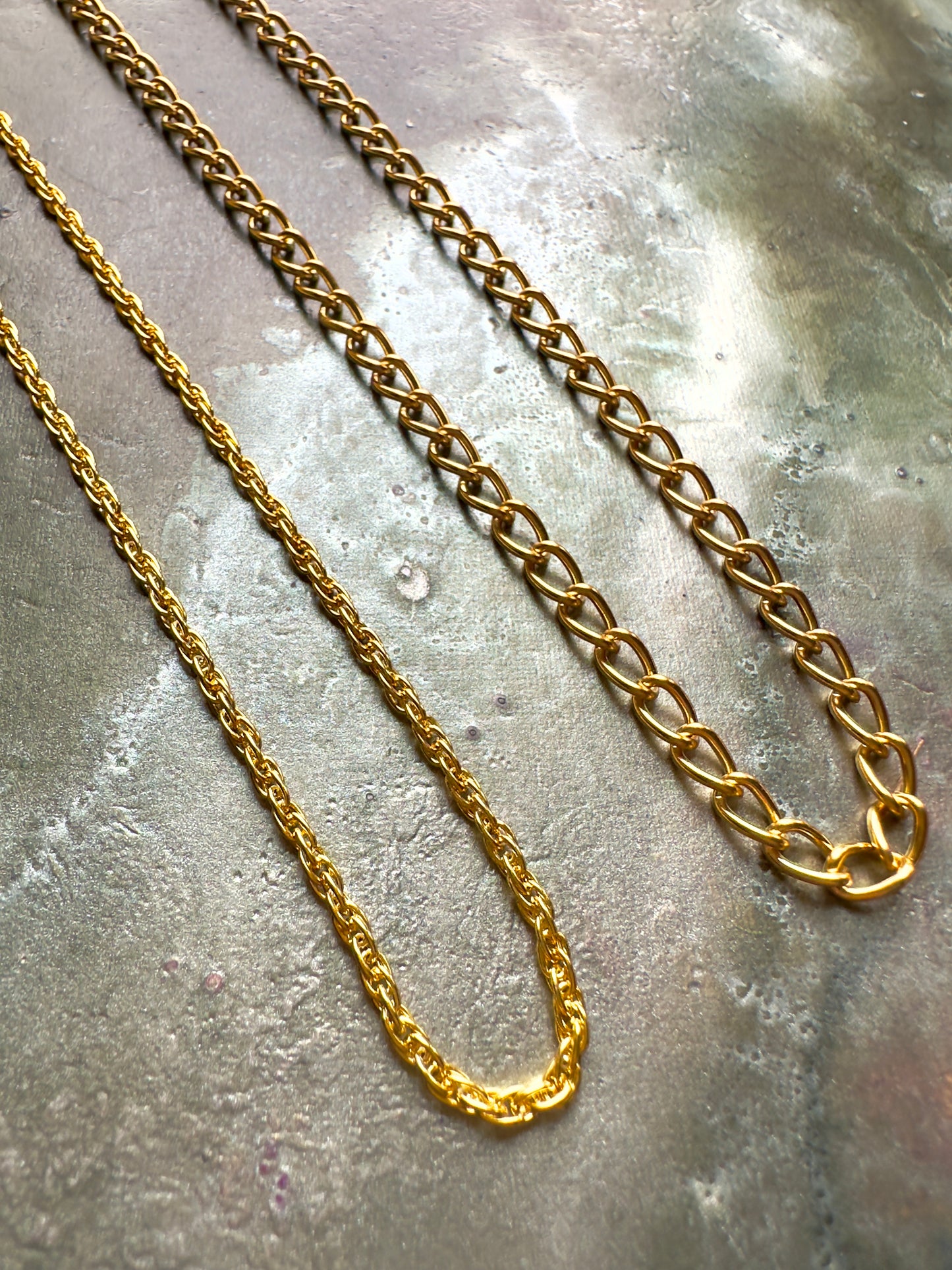 6 Finished Necklace Chains Collection - 14k, SS, NBS- Vintaj Idaho Design - 11/5/2025 - 40% OFF!