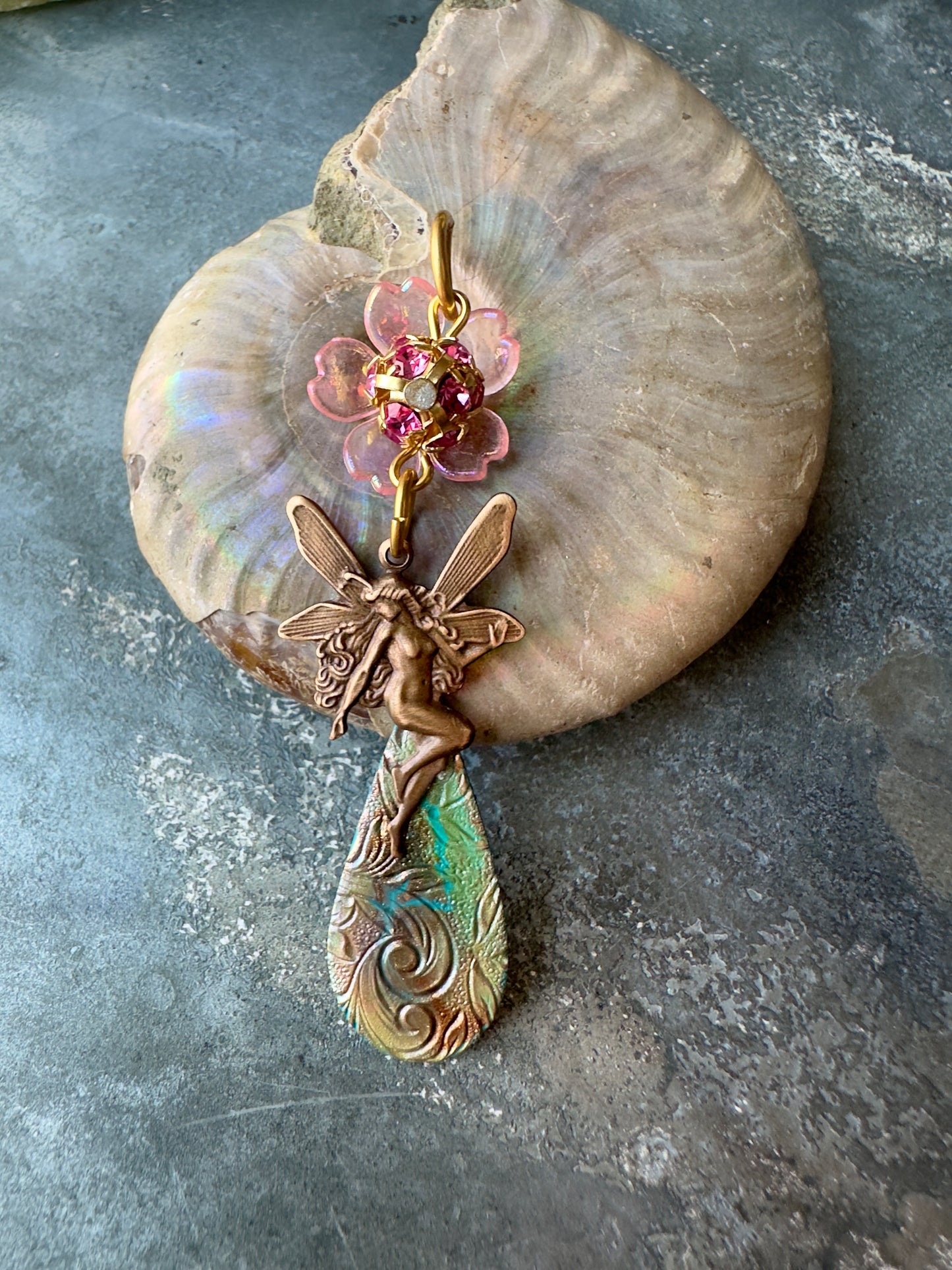 Pixi Plume - Handmade Finished Pendant - Vintaj Idaho Design - 9/5/2025