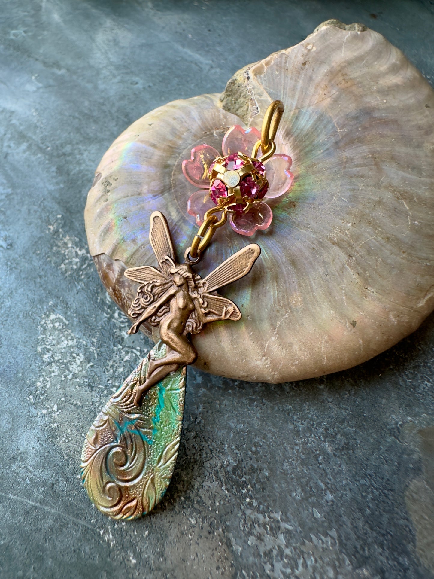 Pixi Plume - Handmade Finished Pendant - Vintaj Idaho Design - 9/5/2025