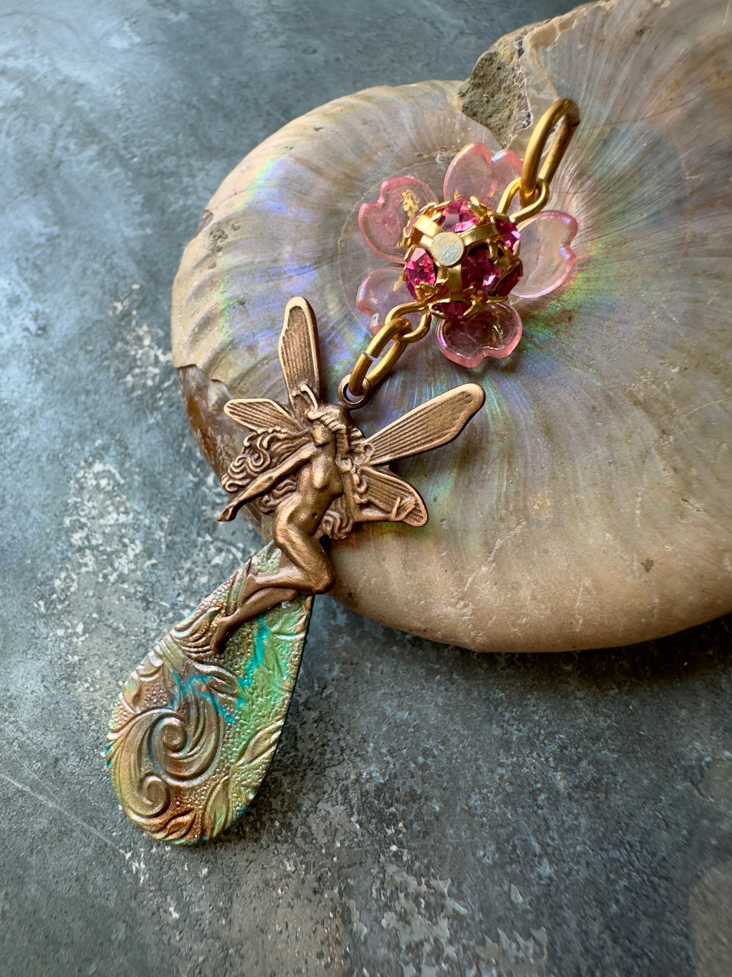 Pixi Plume - Handmade Finished Pendant - Vintaj Idaho Design - 9/5/2025