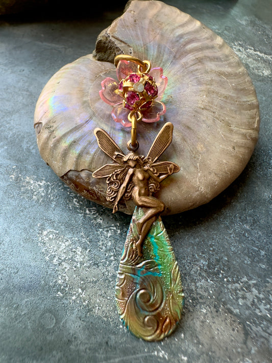 Pixi Plume - Handmade Finished Pendant - Vintaj Idaho Design - 9/5/2025