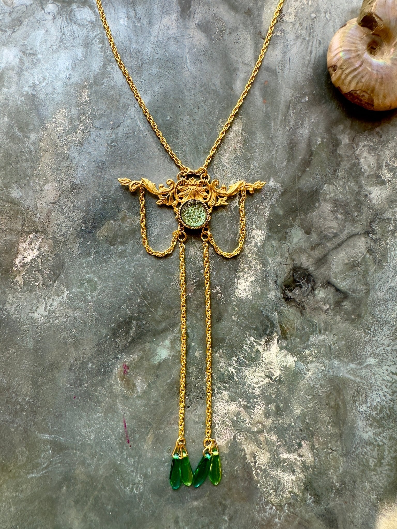 Atlantis Rising - Gold Plated Vintage Necklace Kit - Vintaj Idaho Design - 9/9/2025 - Vintaj Live Shop ID