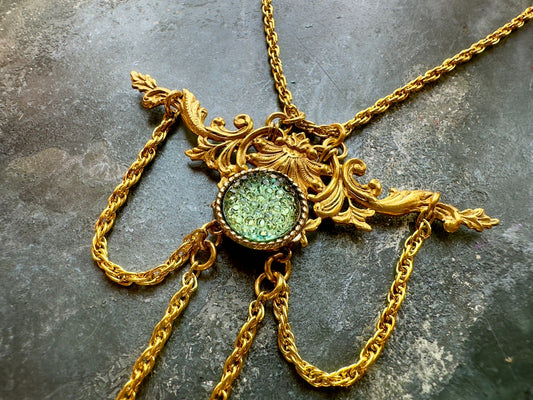 Atlantis Rising - Gold Plated Vintage Necklace Kit - Vintaj Idaho Design - 9/9/2025 - Vintaj Live Shop ID