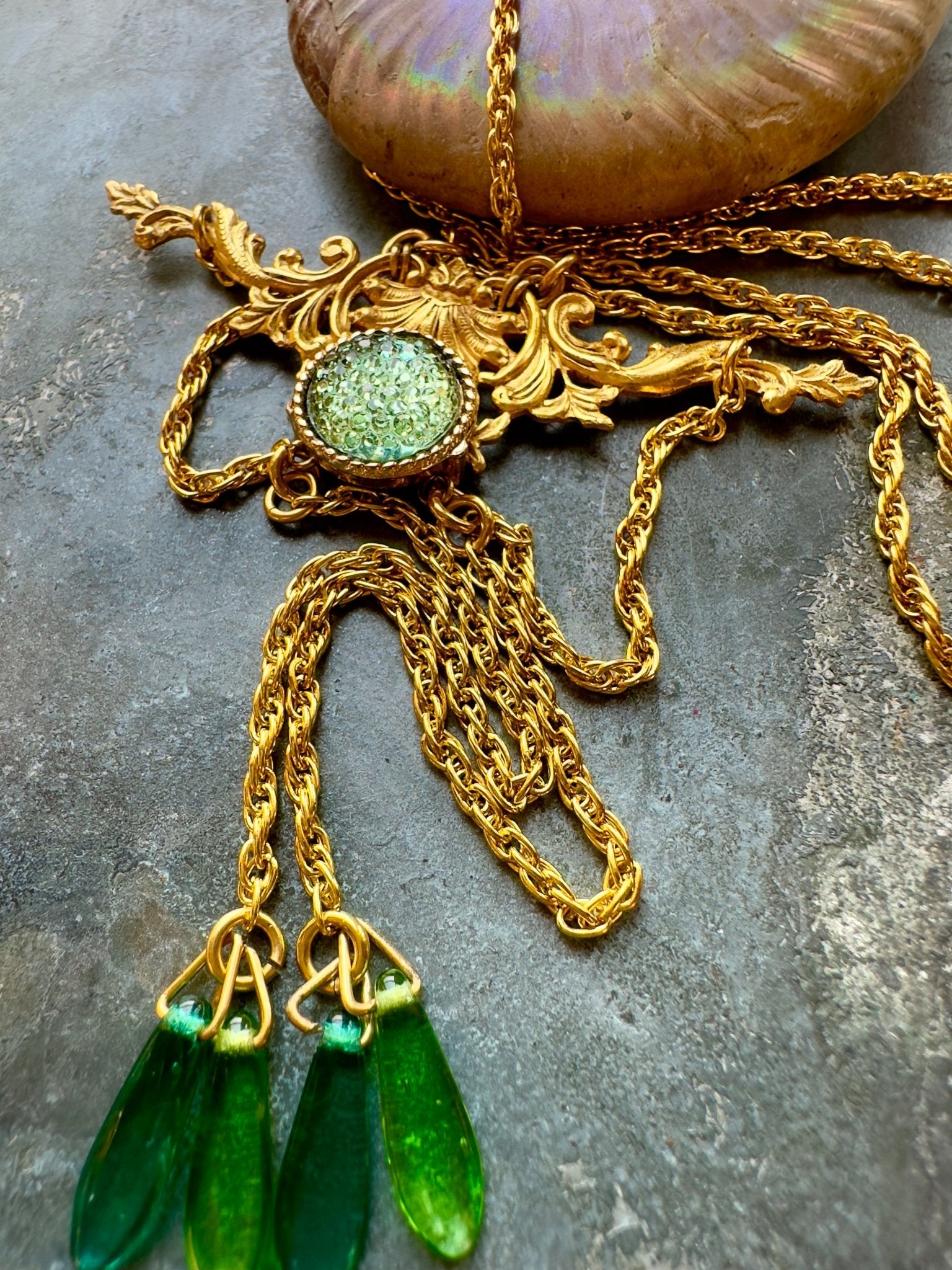 Atlantis Rising - Gold Plated Vintage Necklace Kit - Vintaj Idaho Design - 9/9/2025 - Vintaj Live Shop ID
