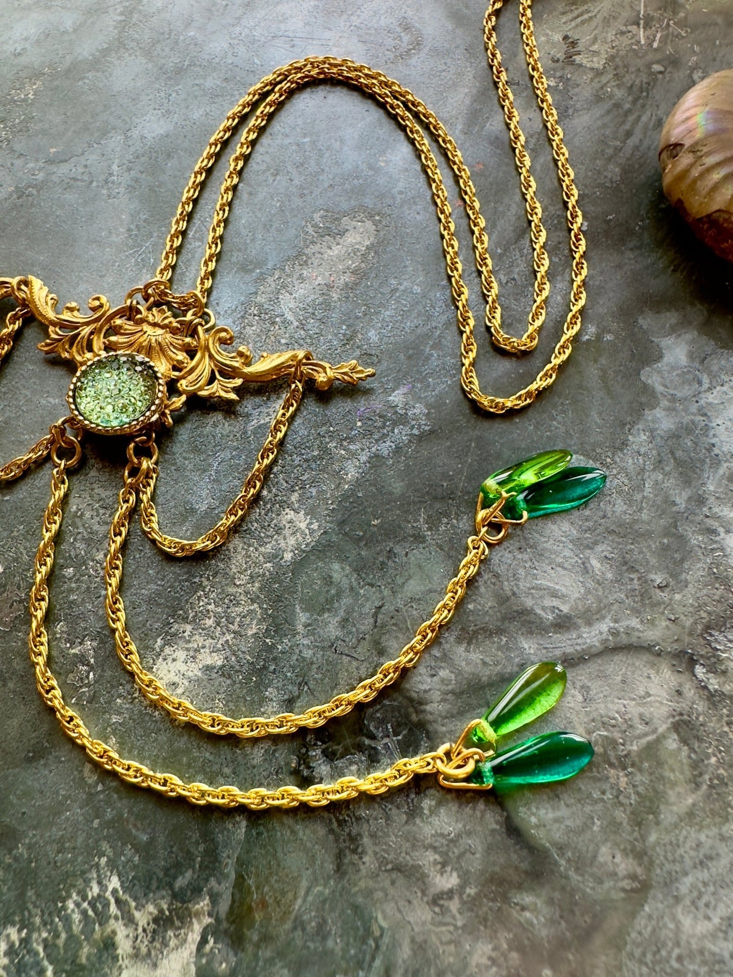 Atlantis Rising - Gold Plated Vintage Necklace Kit - Vintaj Idaho Design - 9/9/2025 - Vintaj Live Shop ID
