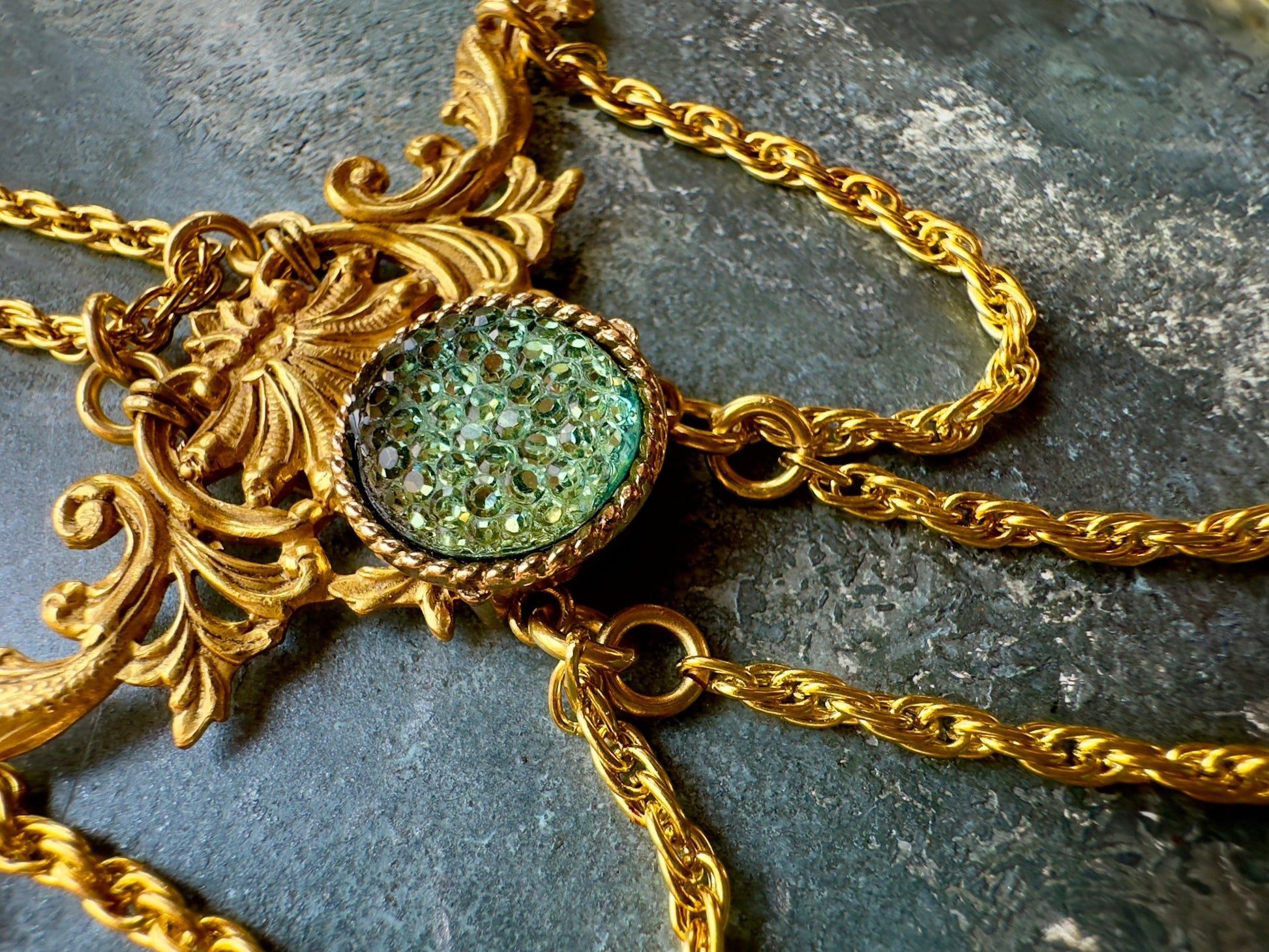 Atlantis Rising - Gold Plated Vintage Necklace Kit - Vintaj Idaho Design - 9/9/2025 - Vintaj Live Shop ID