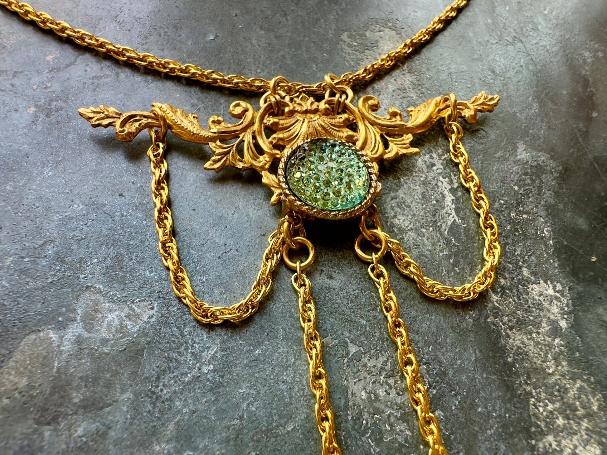 Atlantis Rising - Gold Plated Vintage Necklace Kit - Vintaj Idaho Design - 9/9/2025 - Vintaj Live Shop ID