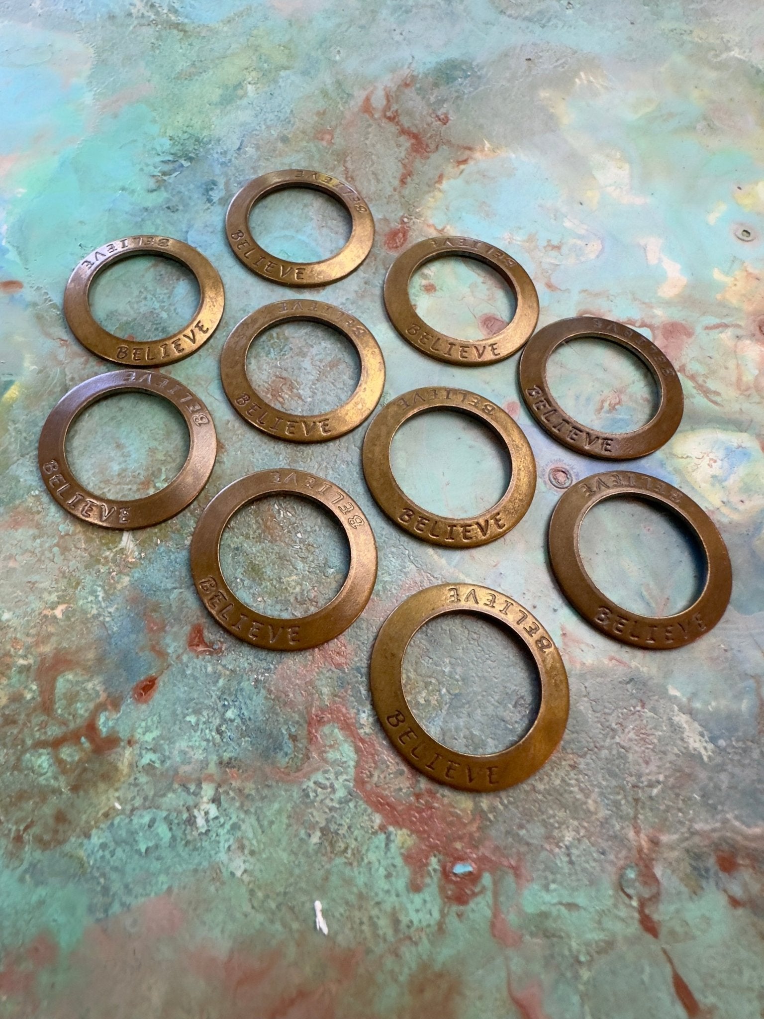 August "BULK UP" Days - Believe Ring 10 Pcs Pendants - Vintaj - 8/21 - Vintaj Live Shop ID