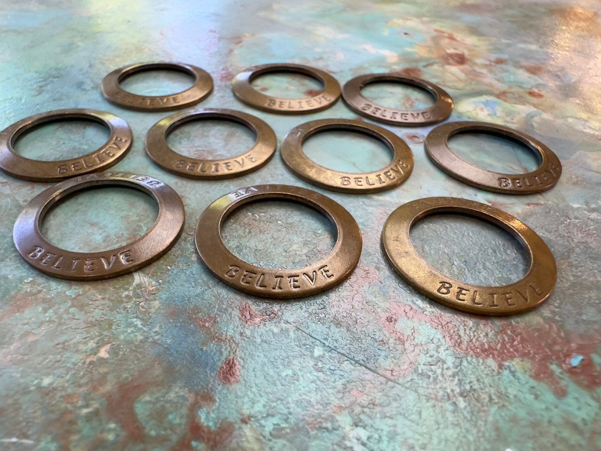 August "BULK UP" Days - Believe Ring 10 Pcs Pendants - Vintaj - 8/21 - Vintaj Live Shop ID