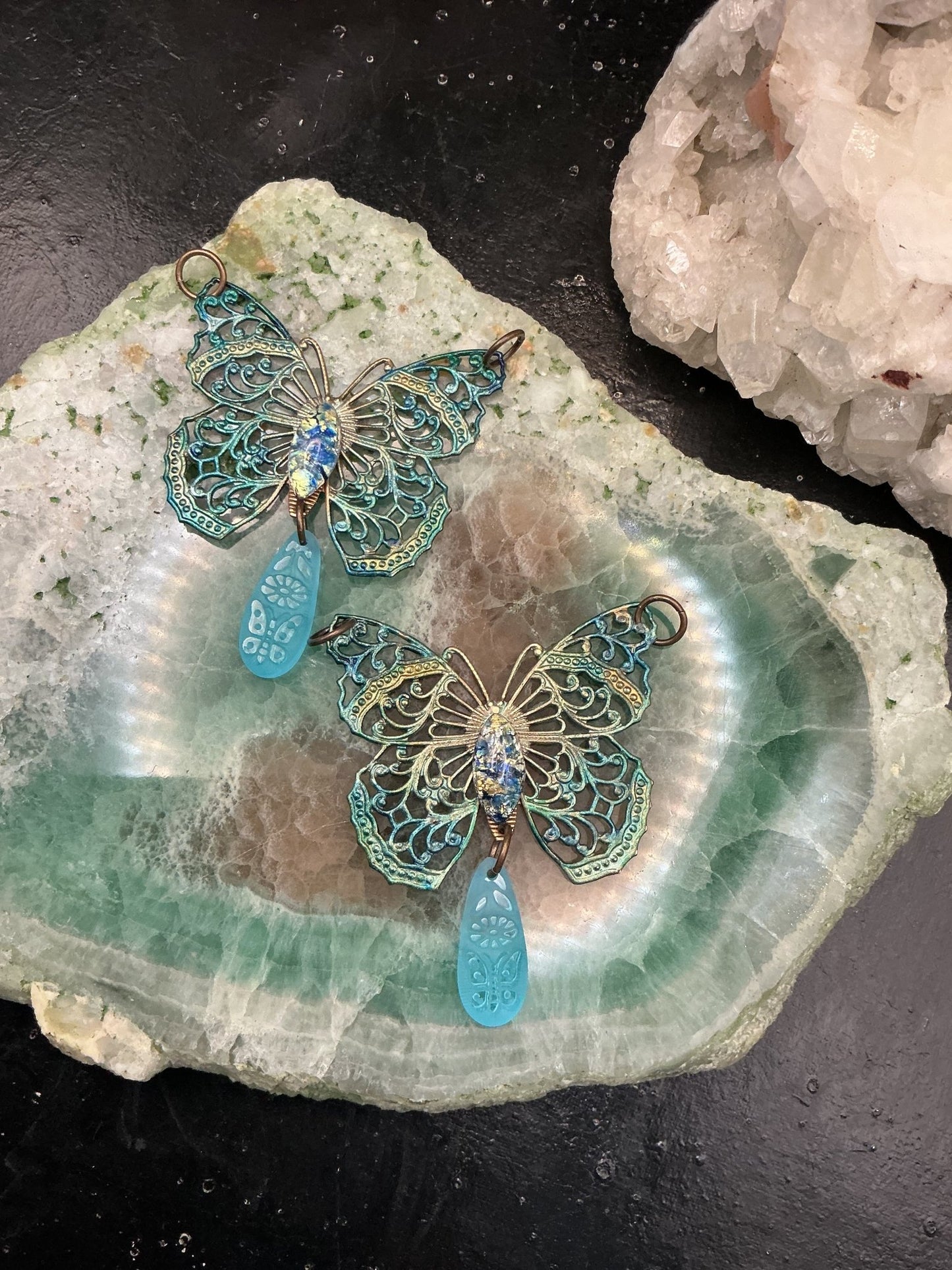 Azure Faerie Finished Pendant - VLS Idaho - 8/13/26 - Vintaj Live Shop ID
