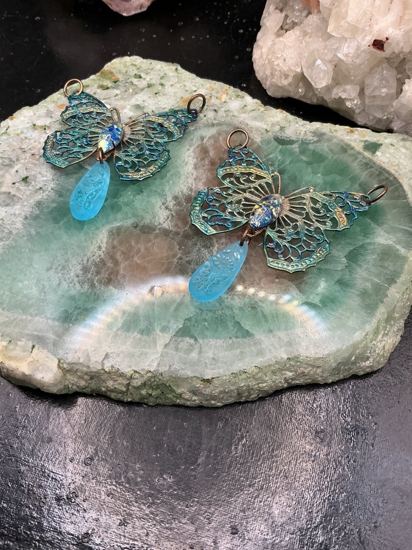 Azure Faerie Finished Pendant - VLS Idaho - 8/13/26 - Vintaj Live Shop ID