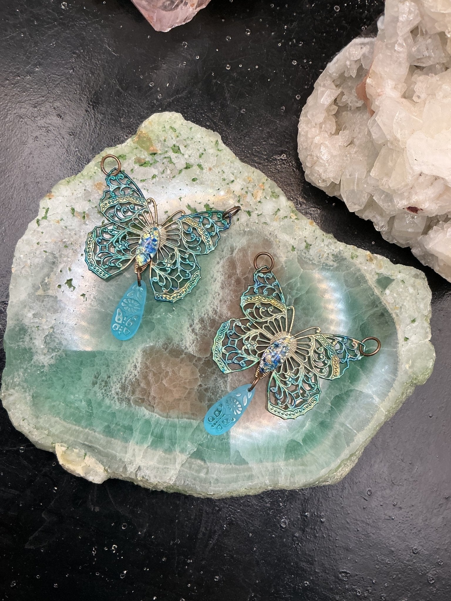 Azure Faerie Finished Pendant - VLS Idaho - 8/13/26 - Vintaj Live Shop ID