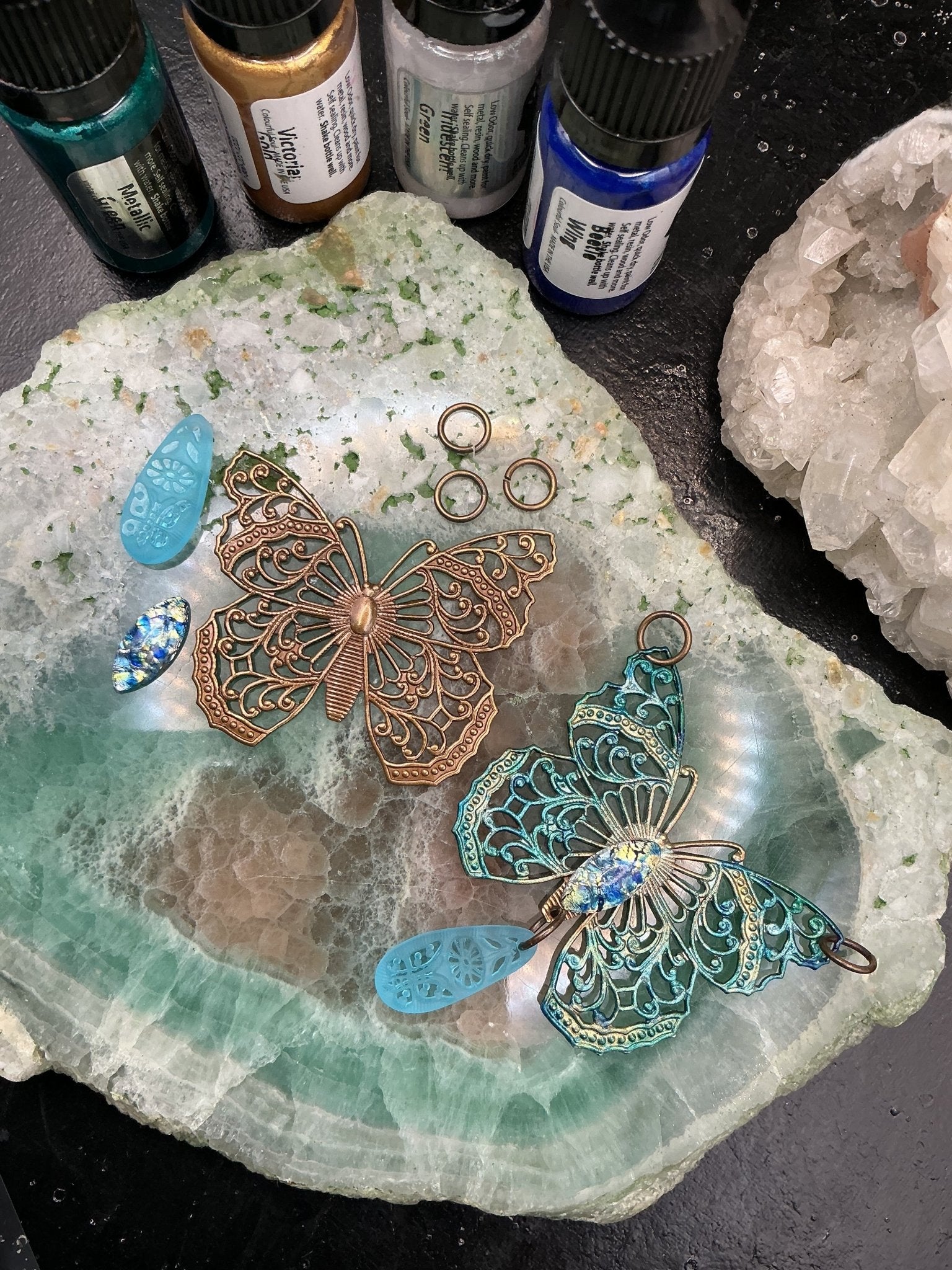 Azure Faerie Pendant Kit - VLS Idaho - 8/13/26 - Vintaj Live Shop ID