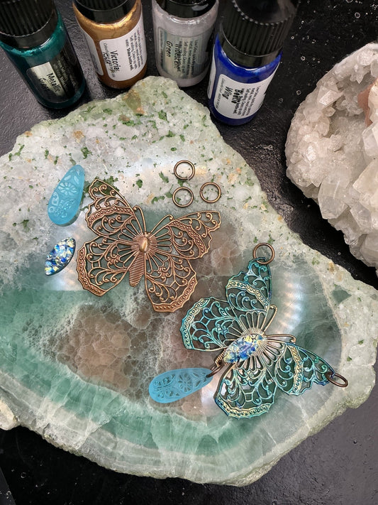 Azure Faerie Pendant Kit - VLS Idaho - 8/13/26 - Vintaj Live Shop ID