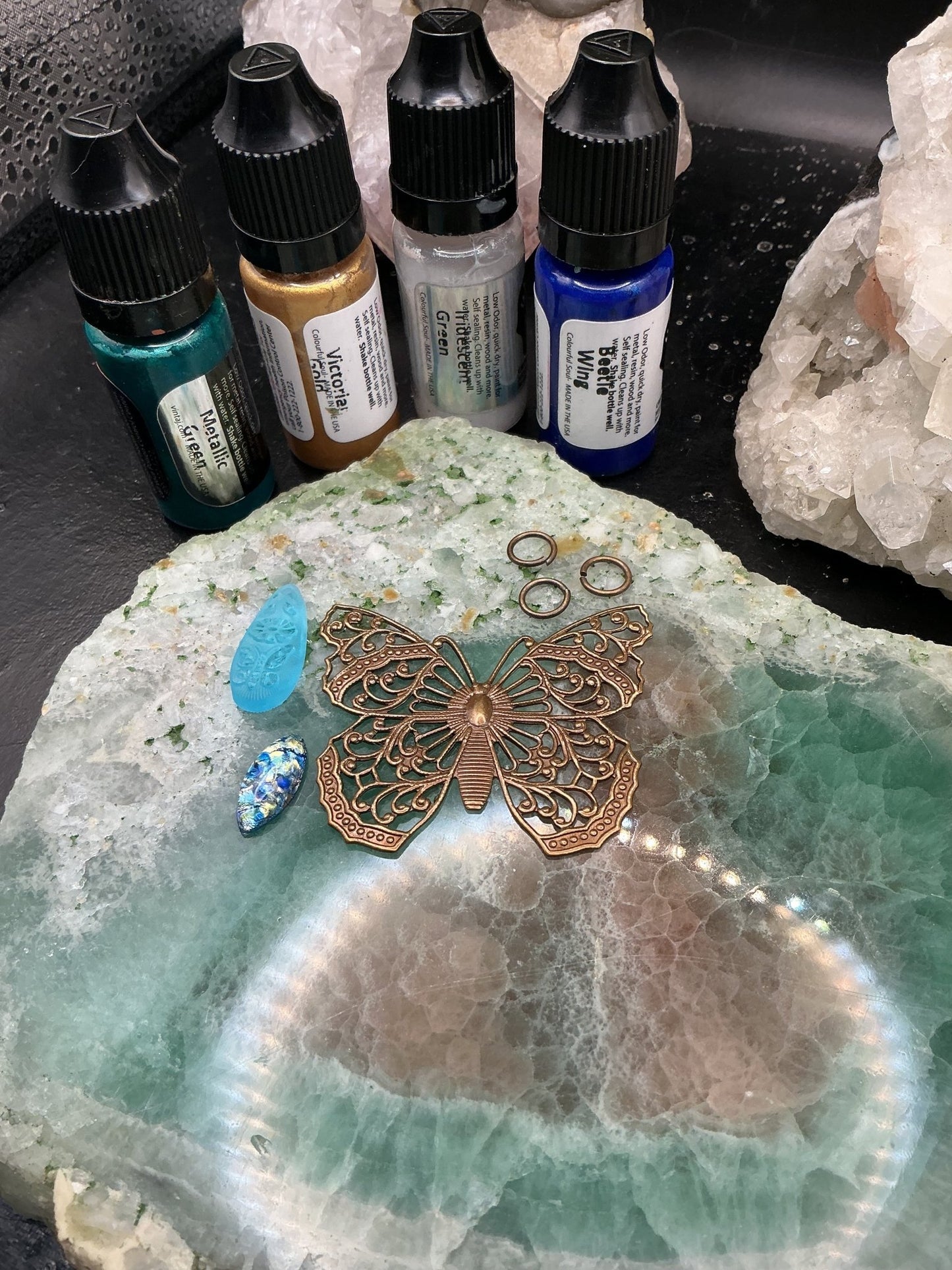 Azure Faerie Pendant Kit - VLS Idaho - 8/13/26 - Vintaj Live Shop ID