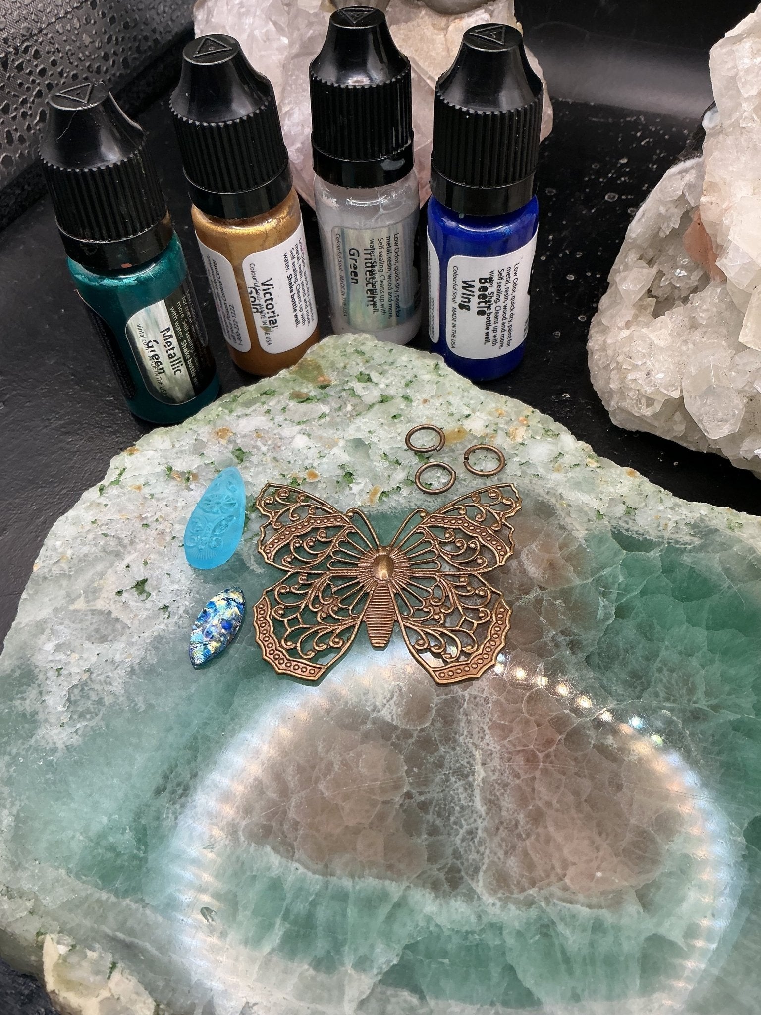 Azure Faerie Pendant Kit - VLS Idaho - 8/13/26 - Vintaj Live Shop ID